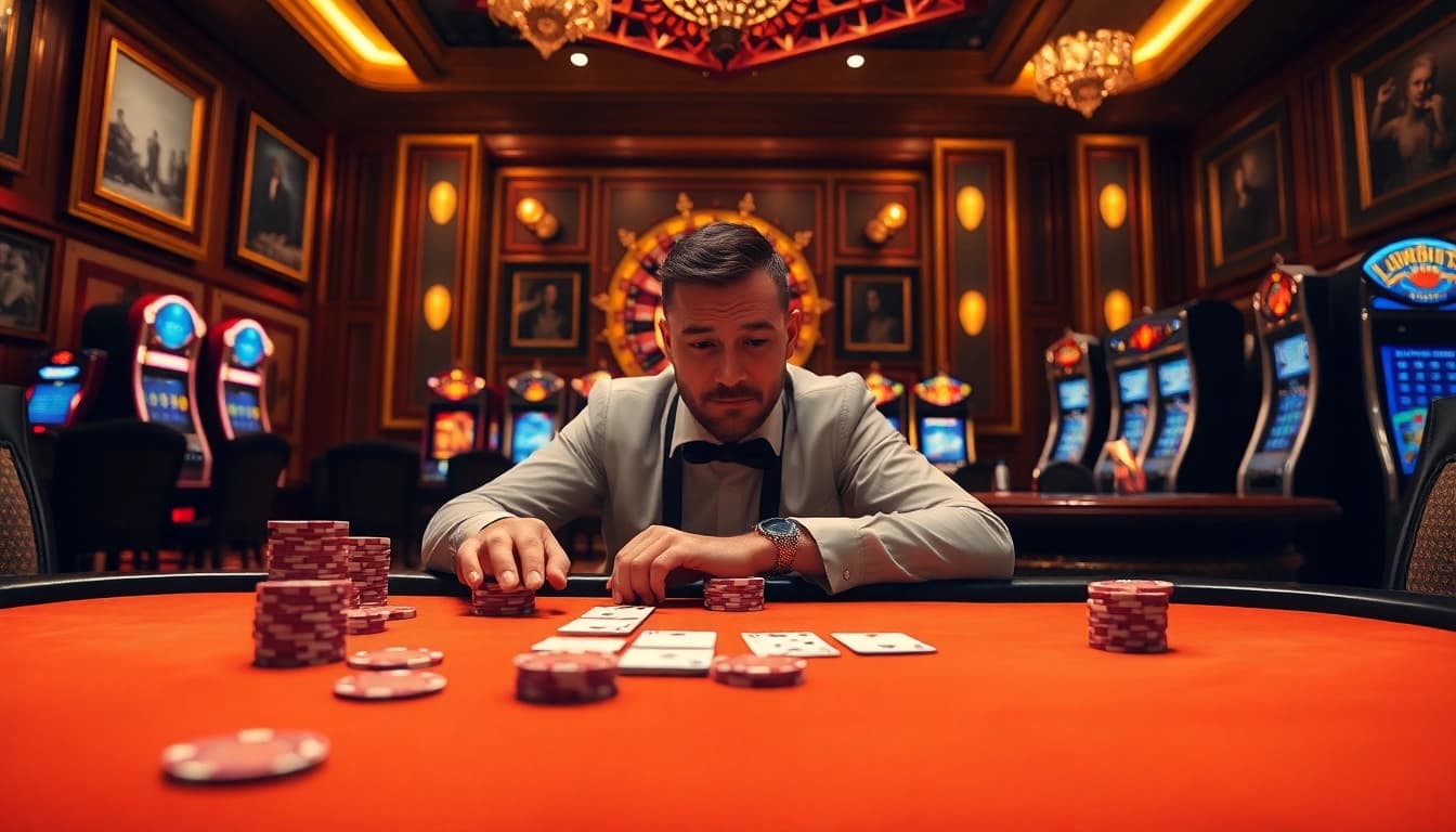 Experience the thrill of winning at 58 win's luxurious casino, featuring poker tables and roulette.