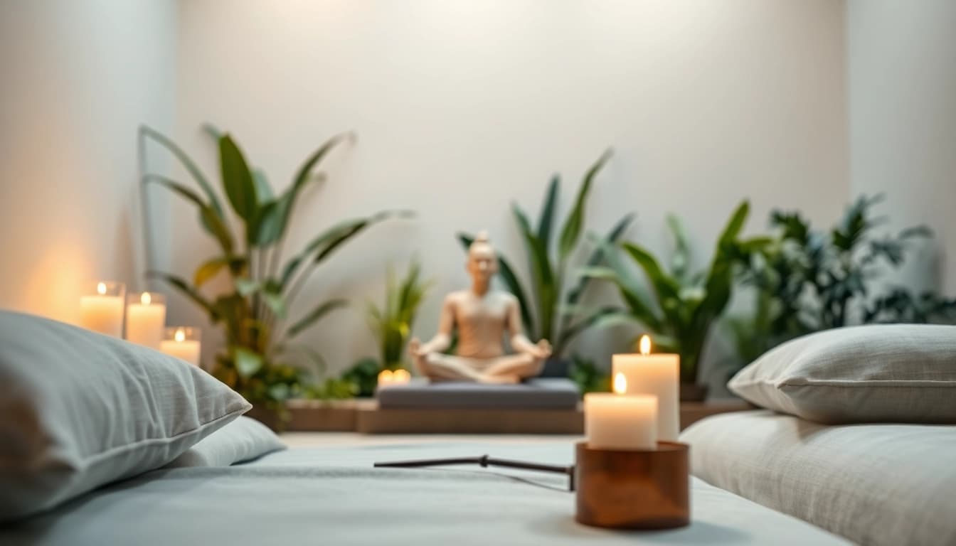 Besonders wichtig für spirituelle Seminare: entspannende Meditationsecke in ruhiger Umgebung.