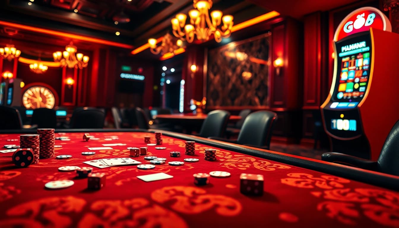 Experience thrilling gameplay at go8's premium online casino with vibrant gaming elements.