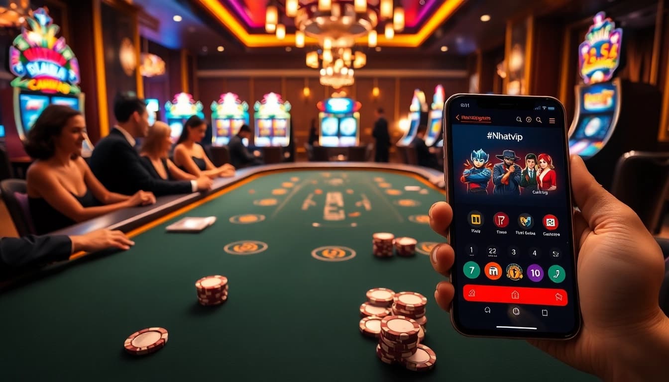 Engage in thrilling casino action with https://nhatvip.meme/, showcasing vibrant tables and professional gameplay.