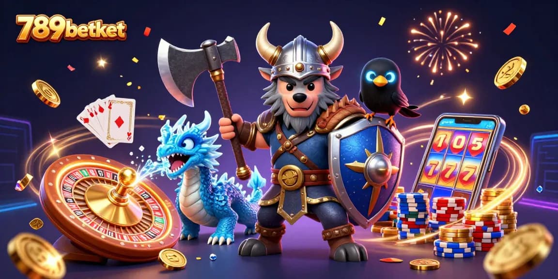 Immerse in the thrilling action of 789betket with stunning casino characters amidst cascading coins and vibrant gameplay.