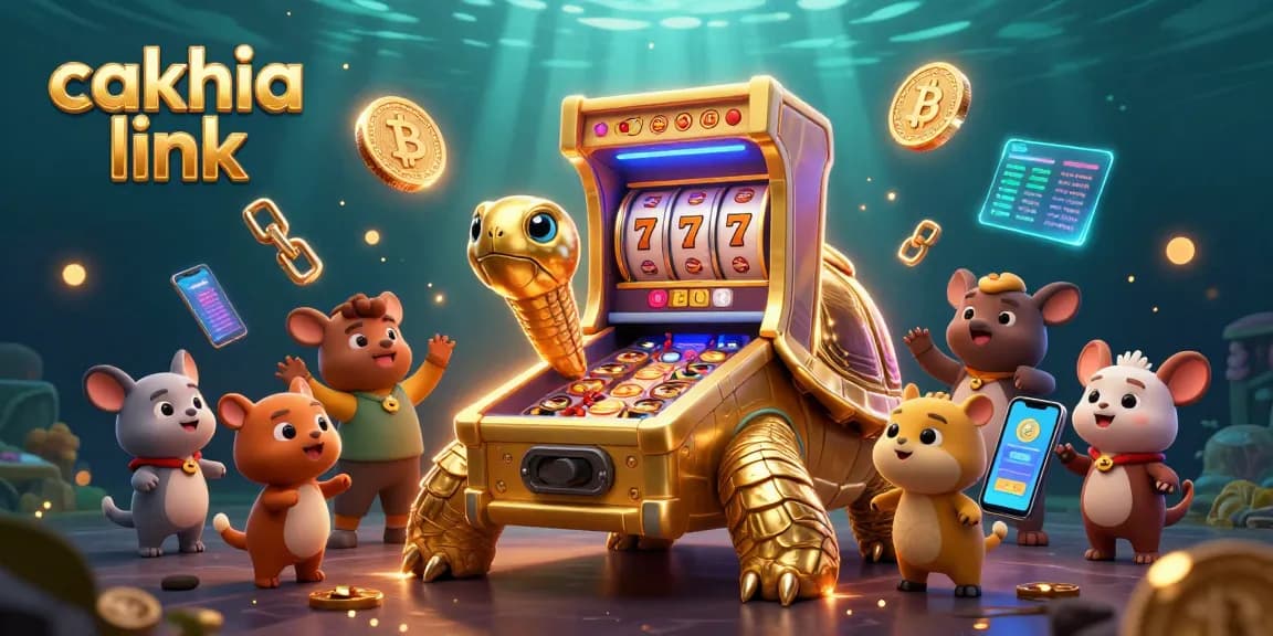 Exciting cakhia link experience with cartoon tortoise pinball and vibrant slot games.