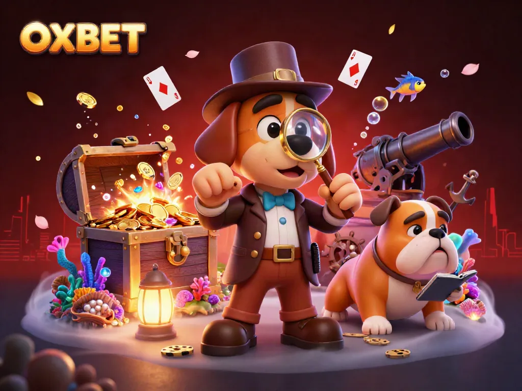 Play exciting games at OXBET with dynamic 3D illustrations capturing the thrill of casino action.