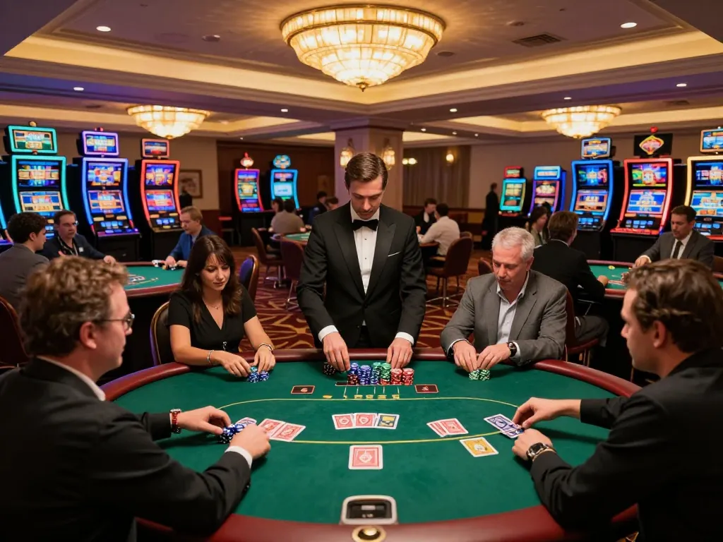 Players strategizing poker bets at GG88 casino, encapsulating an exciting gaming moment.