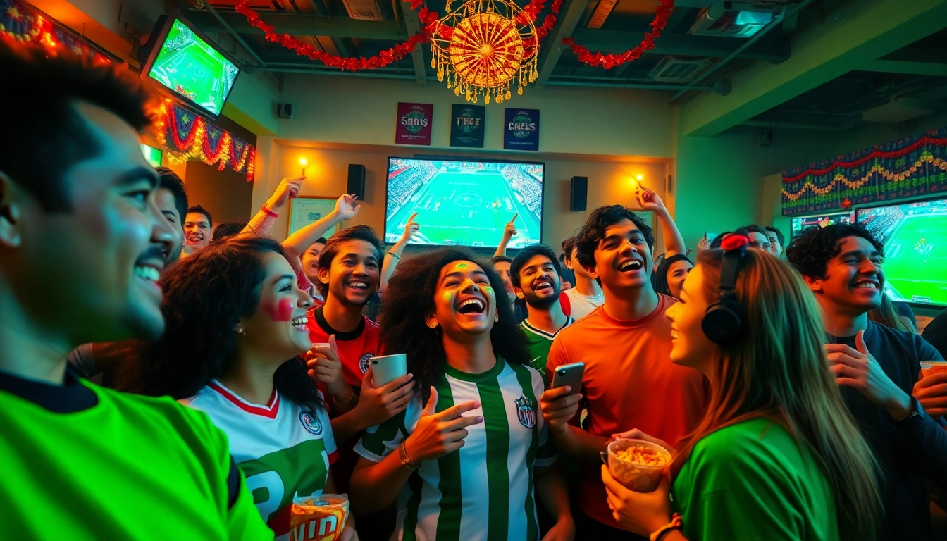 Experience the vibrant atmosphere of football fans enjoying live matches through https://okwintv.zone/, highlighting joy and community.