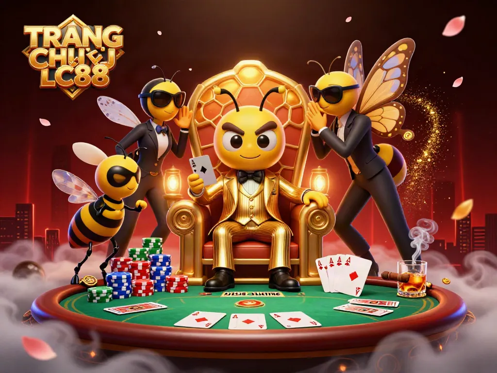 Engage in exhilarating poker at TRANG CHỦ LC88 with a bumblebee mob boss and friends.