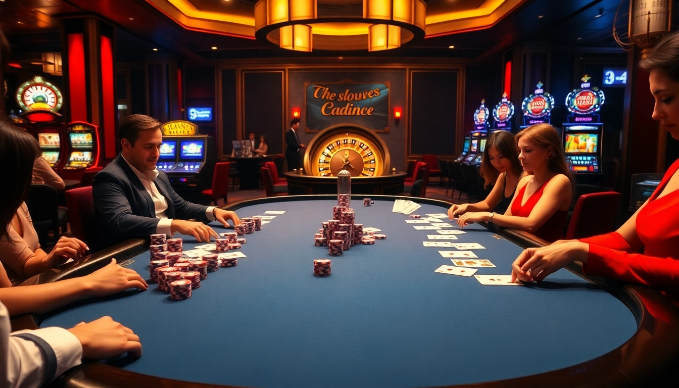 Engage in thrilling poker at https://e2bet-games.org amidst a high-stakes casino atmosphere.