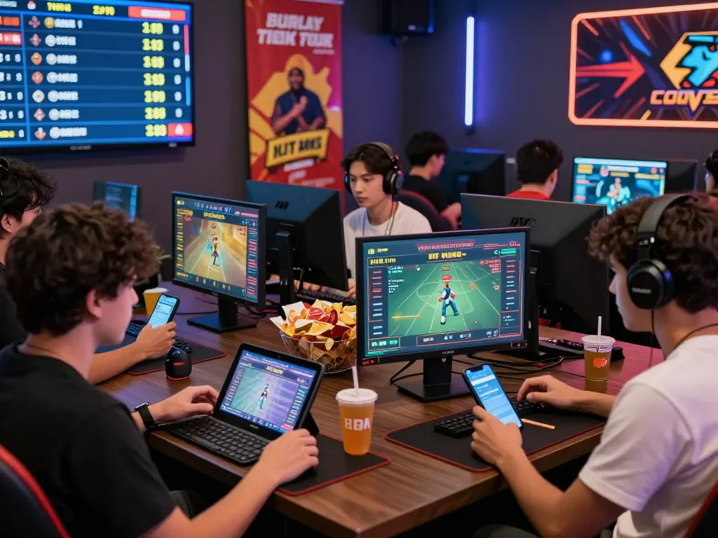 Exciting online betting atmosphere featuring players engaging with trang chủ Onbet and vibrant promotional elements.