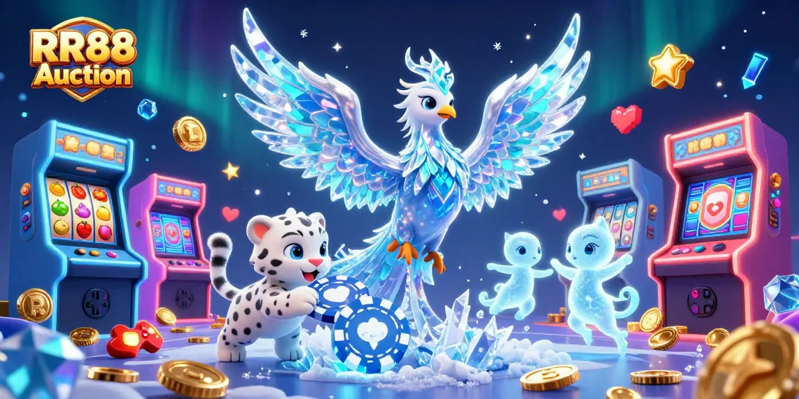 Engage with the thrilling RR88 Auction featuring vibrant slots and captivating casino elements.