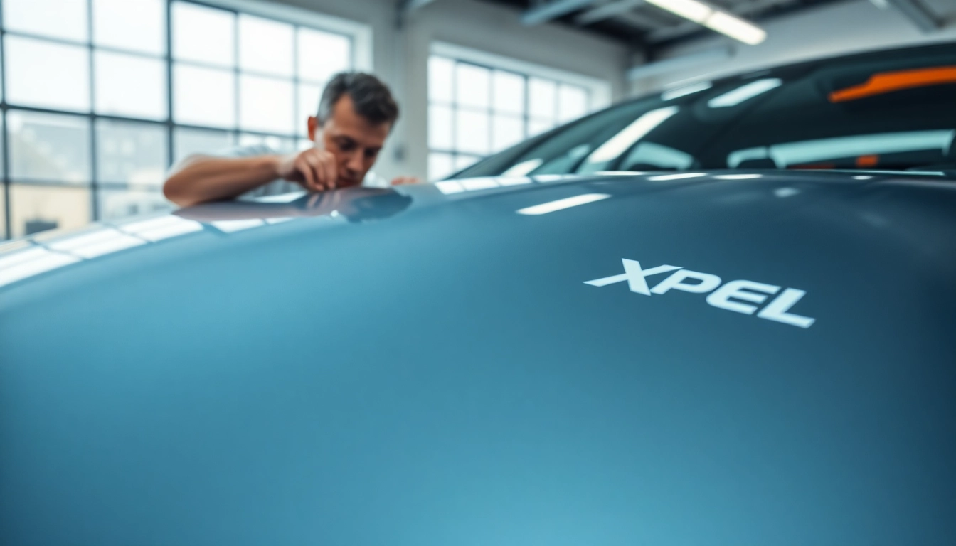 Xpel München bietet professionelle Installation von Lackschutzfolien an einem Luxusfahrzeug an.