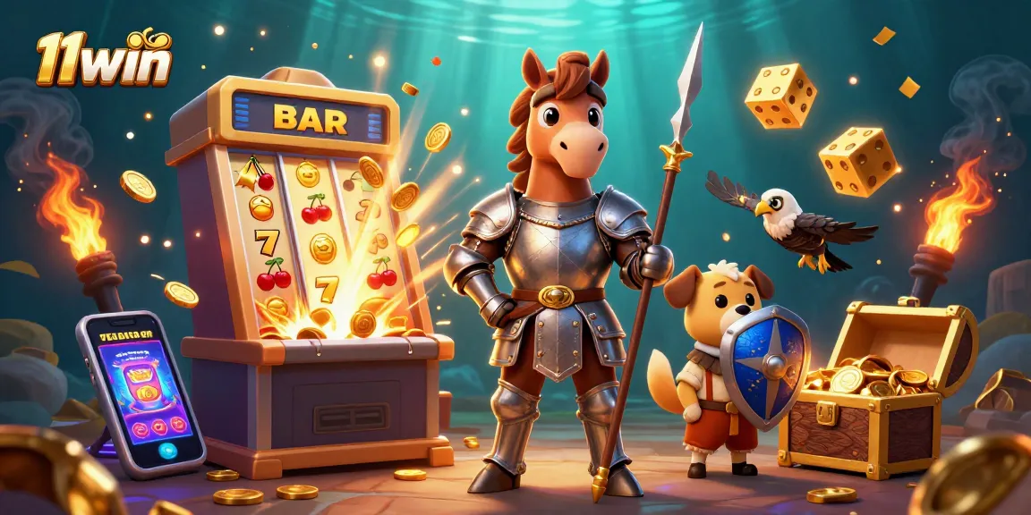 Experience thrilling gameplay at 11win with a vibrant casino scene showcasing dynamic characters and enticing jackpots.