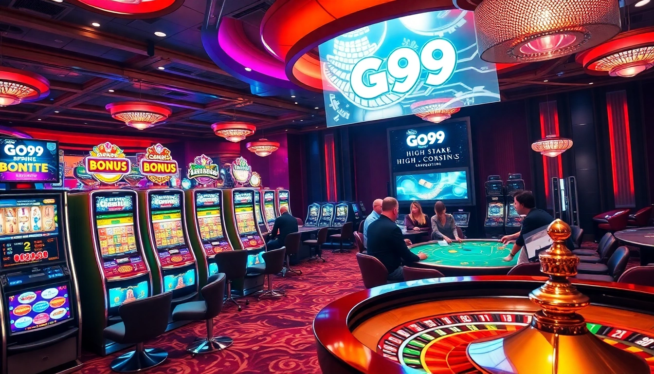 Experience the excitement of Go99 with thrilling casino games and vibrant slot machines.