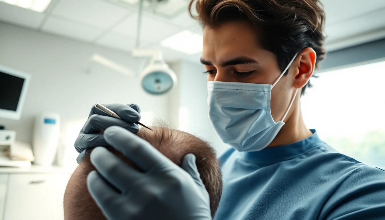 Haartransplantation Türkei in einer modernen Klinik, die professionelle Behandlung zeigt.