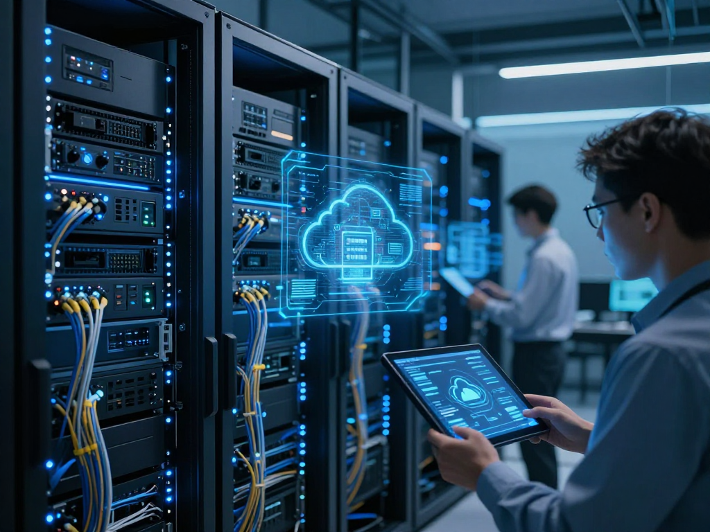 IPTV reseller solutions in a professional cloud computing environment featuring advanced cybersecurity and SaaS technology.