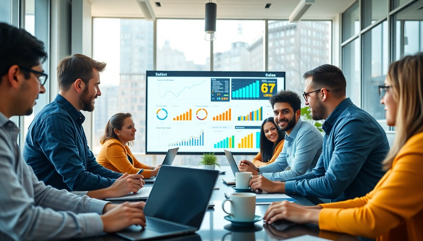 Engagiertes Teammeeting mit Fokus auf Personalvermittlung Vertrieb, das einen datengestützten Rekrutierungsansatz präsentiert.