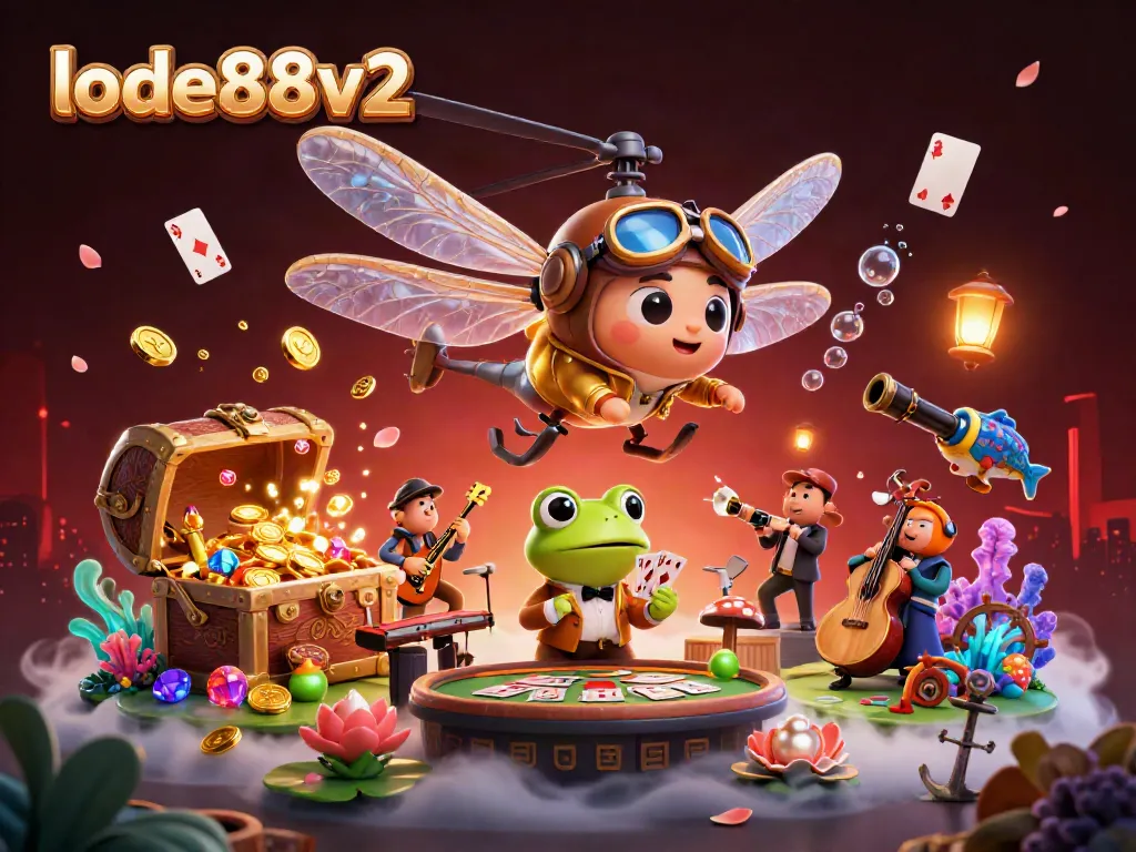 Spin and win at lode88v2 with lively casino characters and vibrant gaming elements.