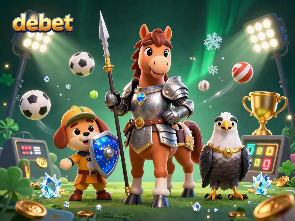 Experience thrilling gameplay at Debet with dynamic sports elements and colorful casino activities.