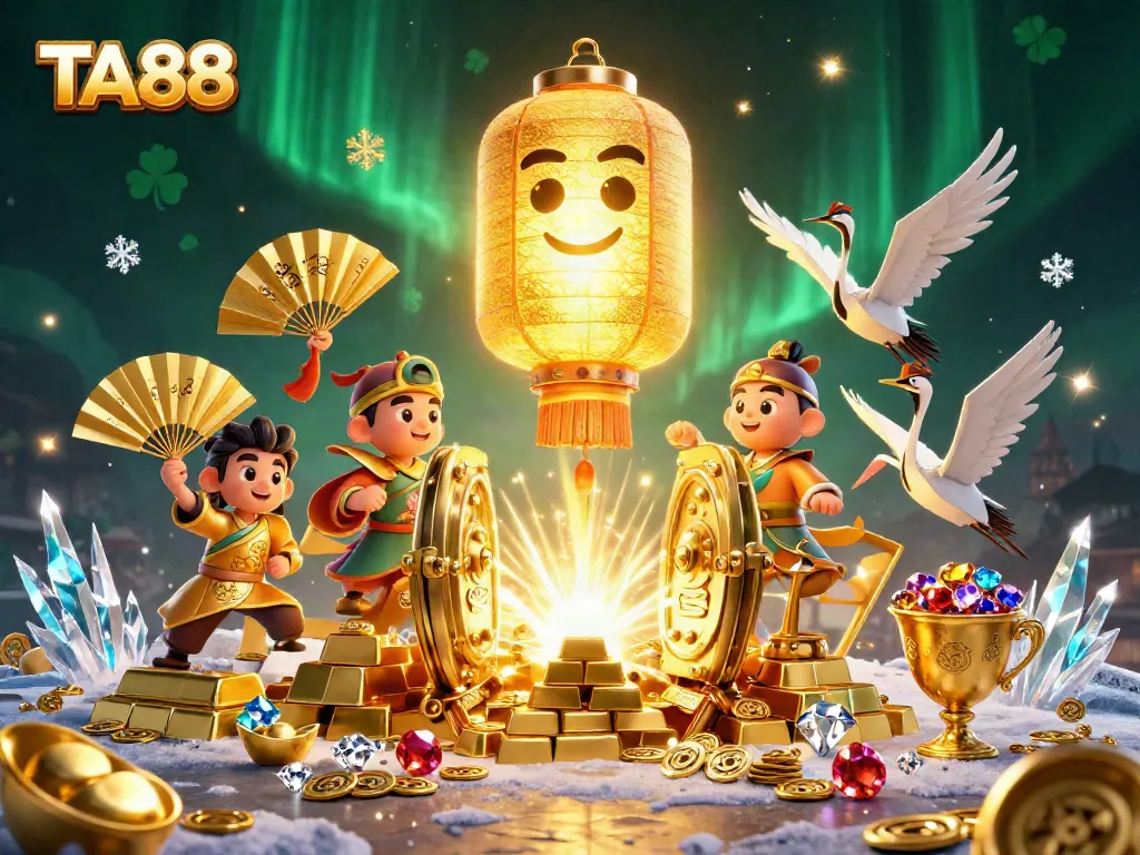 TA88 illuminates an exhilarating casino night with dynamic characters and golden treasures.