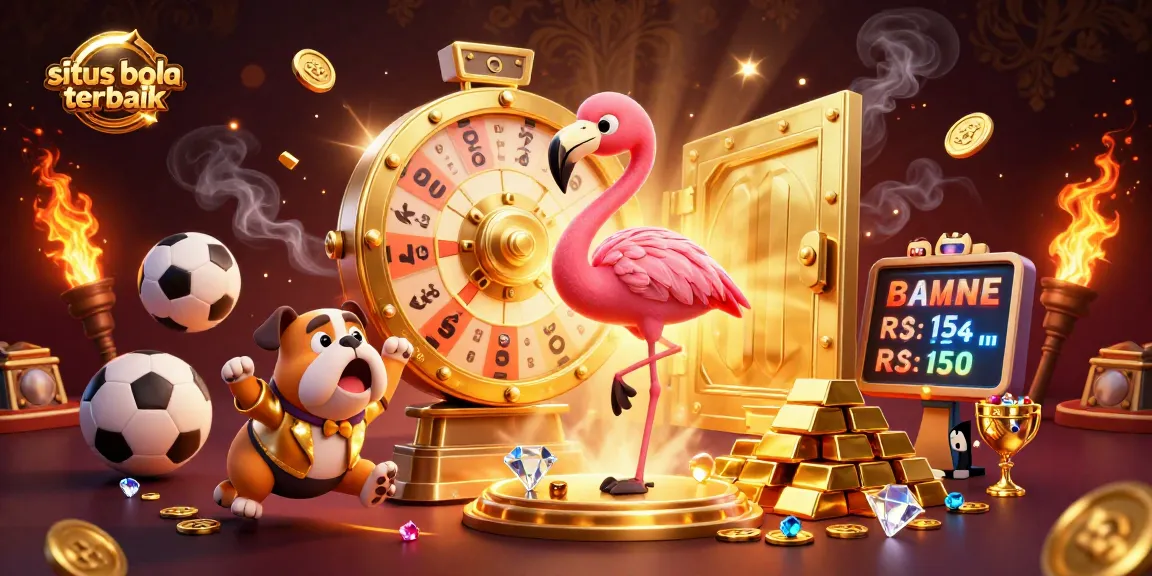 Engage with situs bola terbaik through a dynamic sports betting scene featuring lively characters and valuable prizes.
