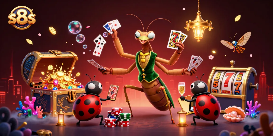 Win big with s8s as a giant mantis card sharp delights in a vibrant casino