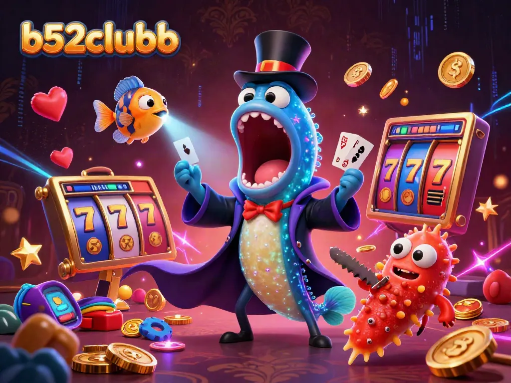 Experience captivating magic at b52clubb with a bioluminescent eel performing card tricks.