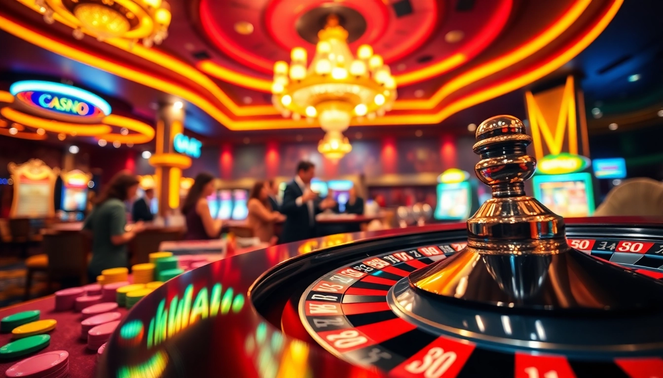 Golisimo Germany Casino-Erlebnis mit aufregendem Roulette-Tisch und bunten Spielmarken.