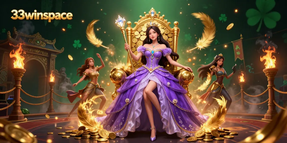 Experience thrilling gaming at 33winspace with vibrant casino elements and dynamic characters.