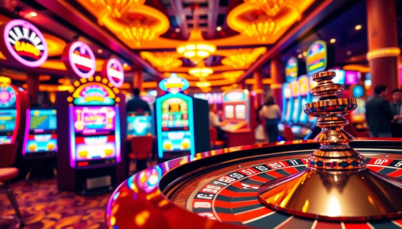 Spielen Sie Casino Spiele.de an einem lebhaften Casino, wo das Glück im Vordergrund steht.
