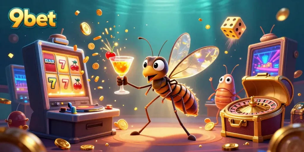Experience 9bet's vibrant casino with dynamic characters and thrilling gaming elements.