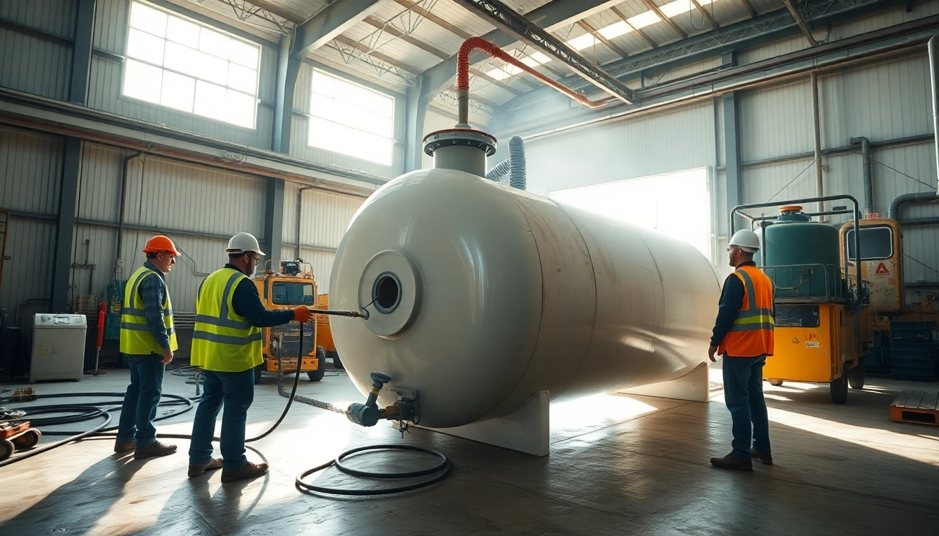 Preise Heizöltank Demontage zeigt professionelle Demontageprozesse in einer industriellen Umgebung.