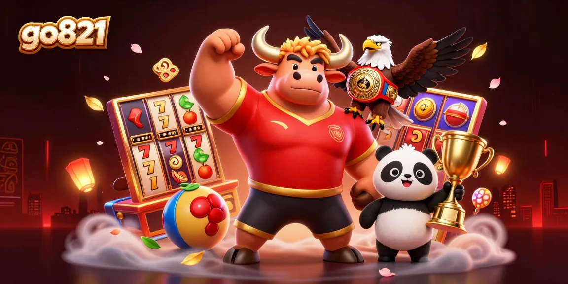 Experience excitement with go821 in a vibrant slots scene featuring engaging characters and game elements.