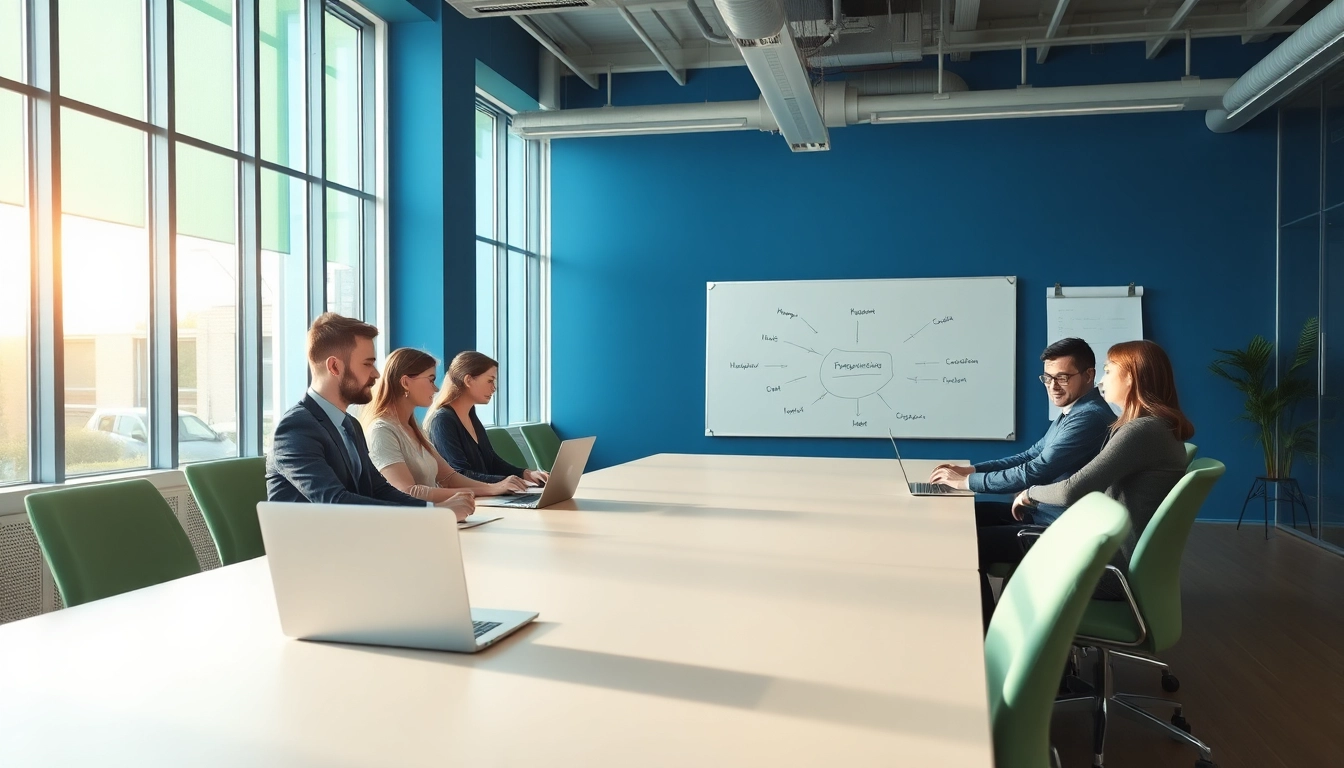 Fachleute in einem modernen Büro, die erfolgreich Personalvermittlung planen und umsetzen.