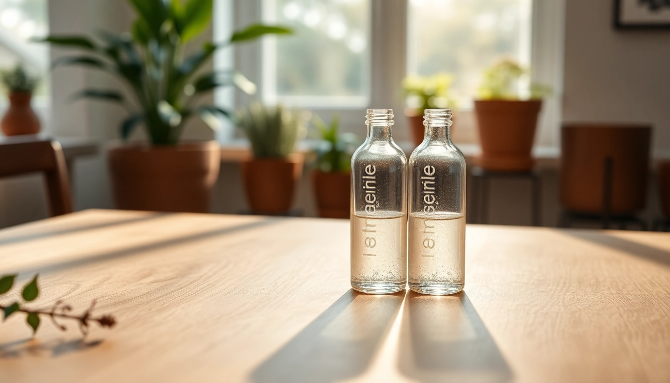 Kaufe hochwertiges Kolloidales Silber in eleganten Glasflaschen, die die Reinheit und Qualität der Lösung zeigen.