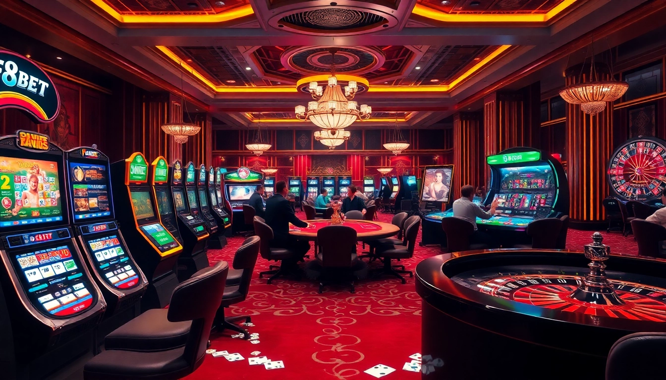 F8BET, the premier online gambling platform, offers exciting casino experiences with slot machines, poker tables, and vibrant gaming.