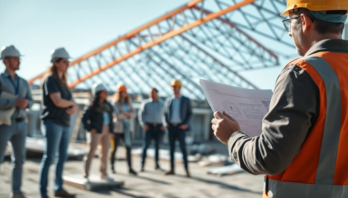 Bauüberwachung Dach wird durch Fachleute auf der Baustelle professionell überwacht.