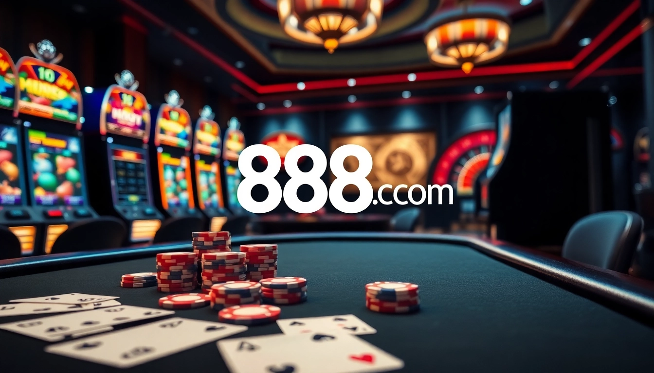 Engage with thrilling games at 888new com, featuring exciting poker tables and vibrant slot machines.