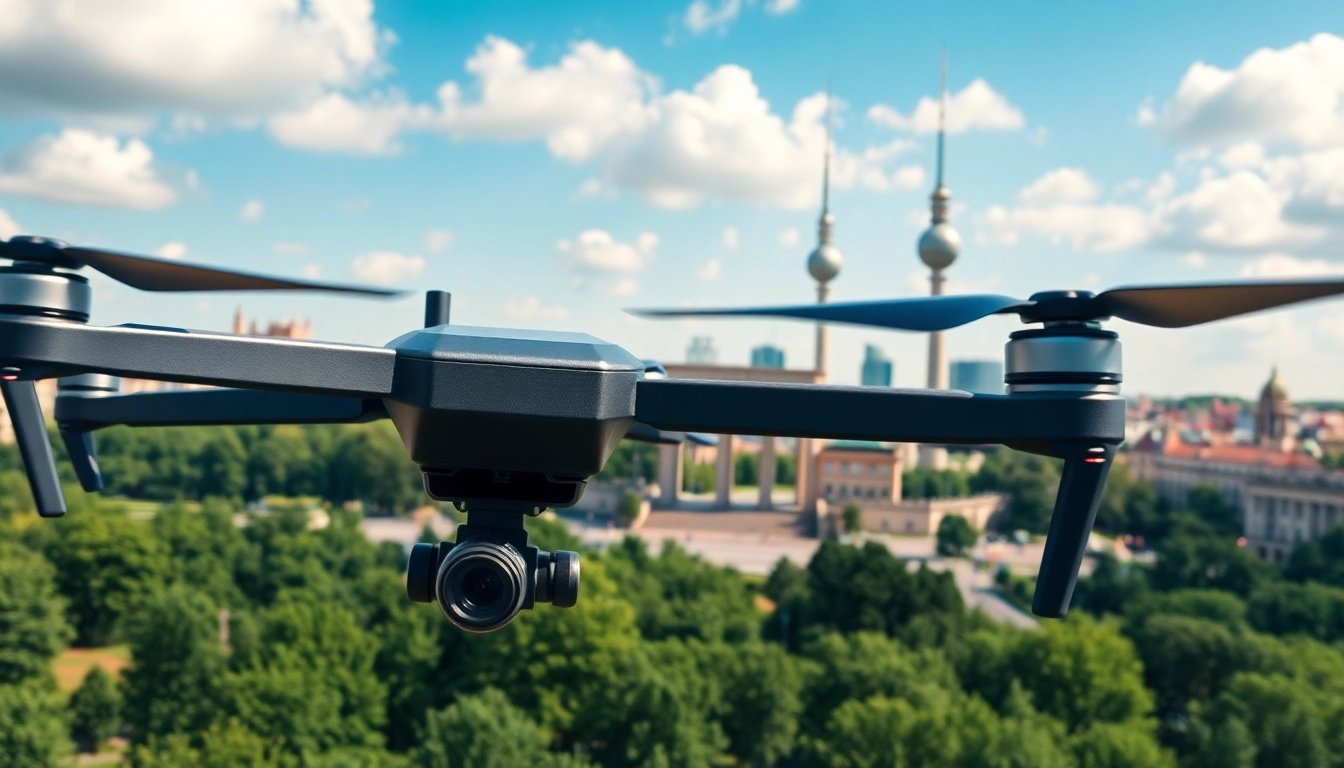 Drohnenfotos Berlin zeigen die beeindruckende Stadtlandschaft mit ikonischen Wahrzeichen und lebendigen Farben.