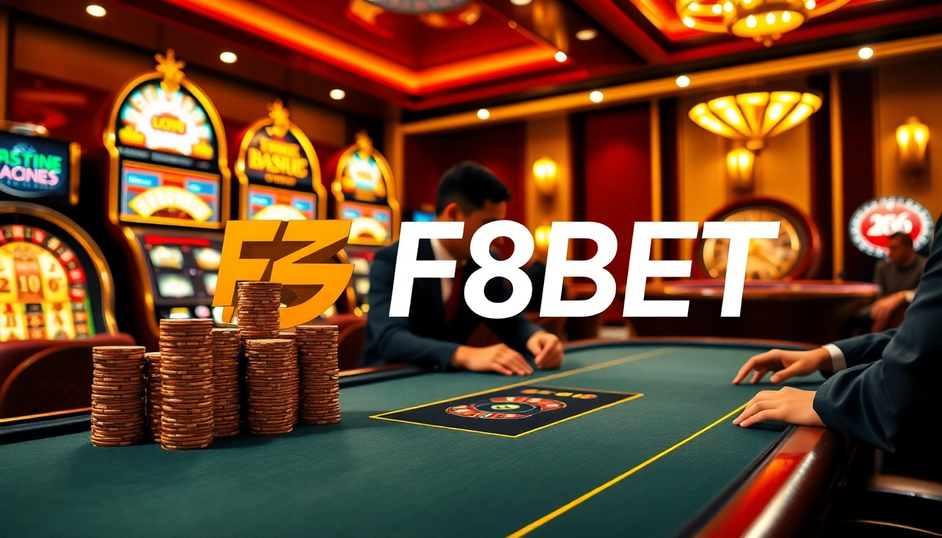 F8BET poker players strategizing their next move at a luxurious casino table.