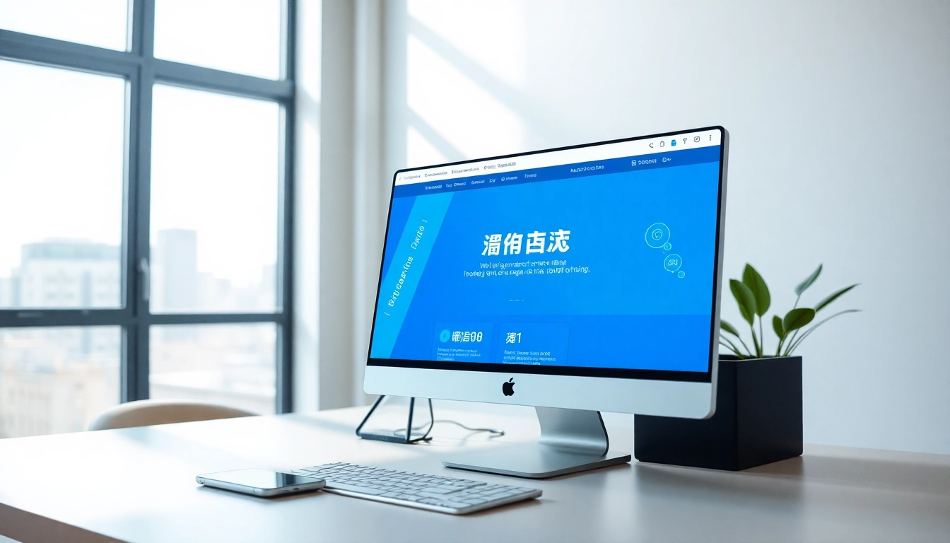 快连官网在现代办公环境中的计算机屏幕上显示，呈现专业的工作区。