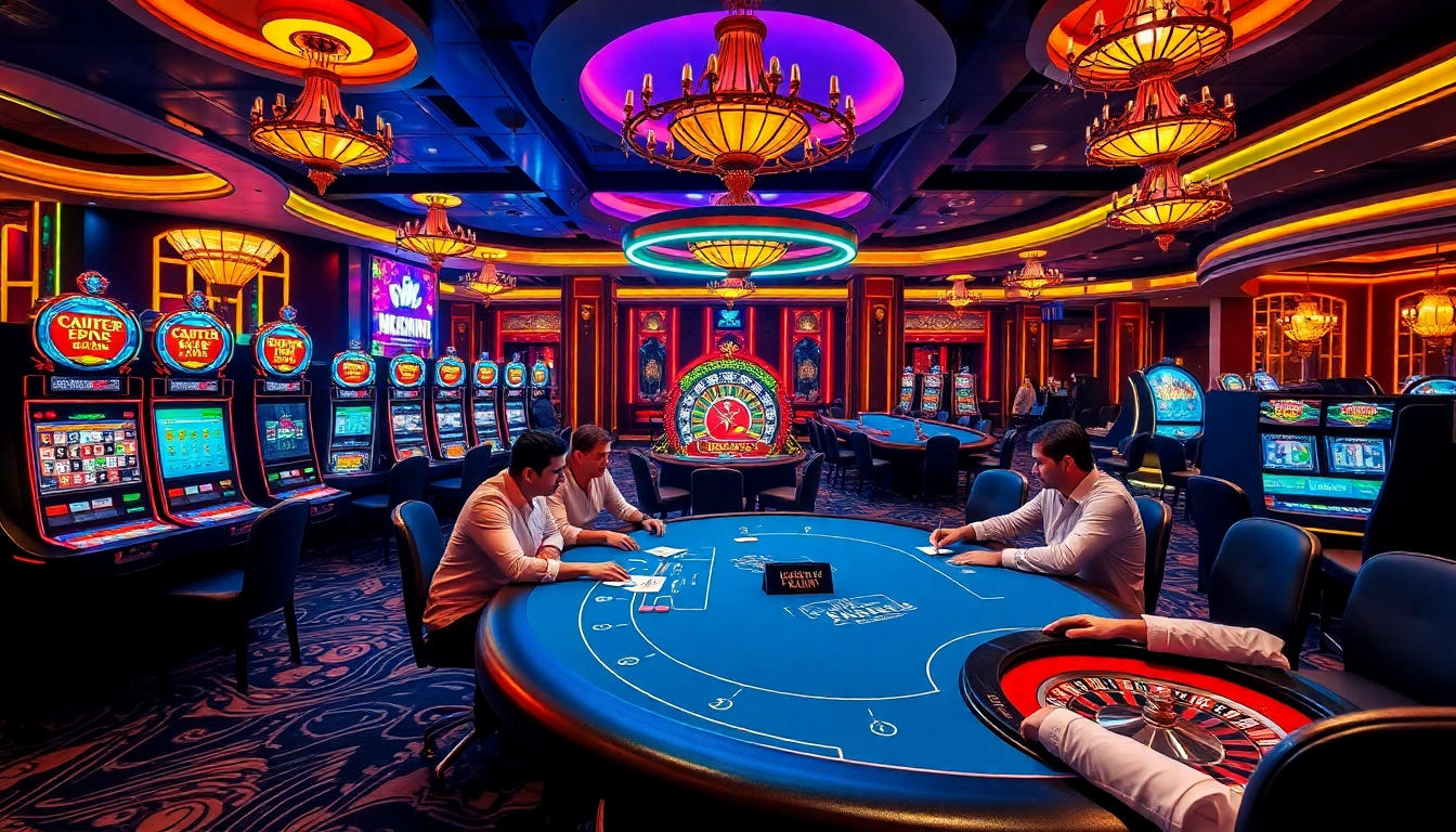 Exciting gameplay at s8king.com with vibrant casino games, poker tables, and slot machines.
