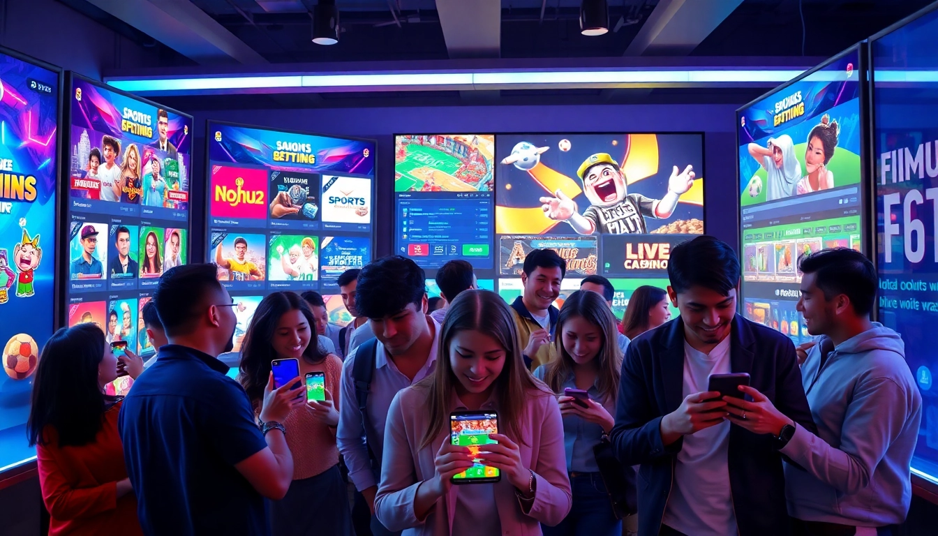 Nohu52 online gaming platform showcasing diverse players enjoying vibrant games.