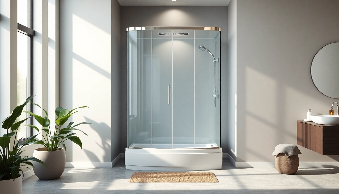 Erleben Sie die Duschkabine 90x90 in einem modernen Badezimmer mit eleganten Details.