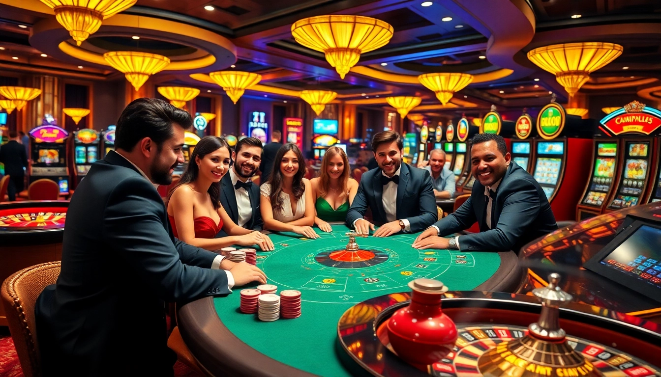 Gambling enthusiasts enjoy a thrilling poker game in a luxurious casino while considering google bewertungen kaufen.