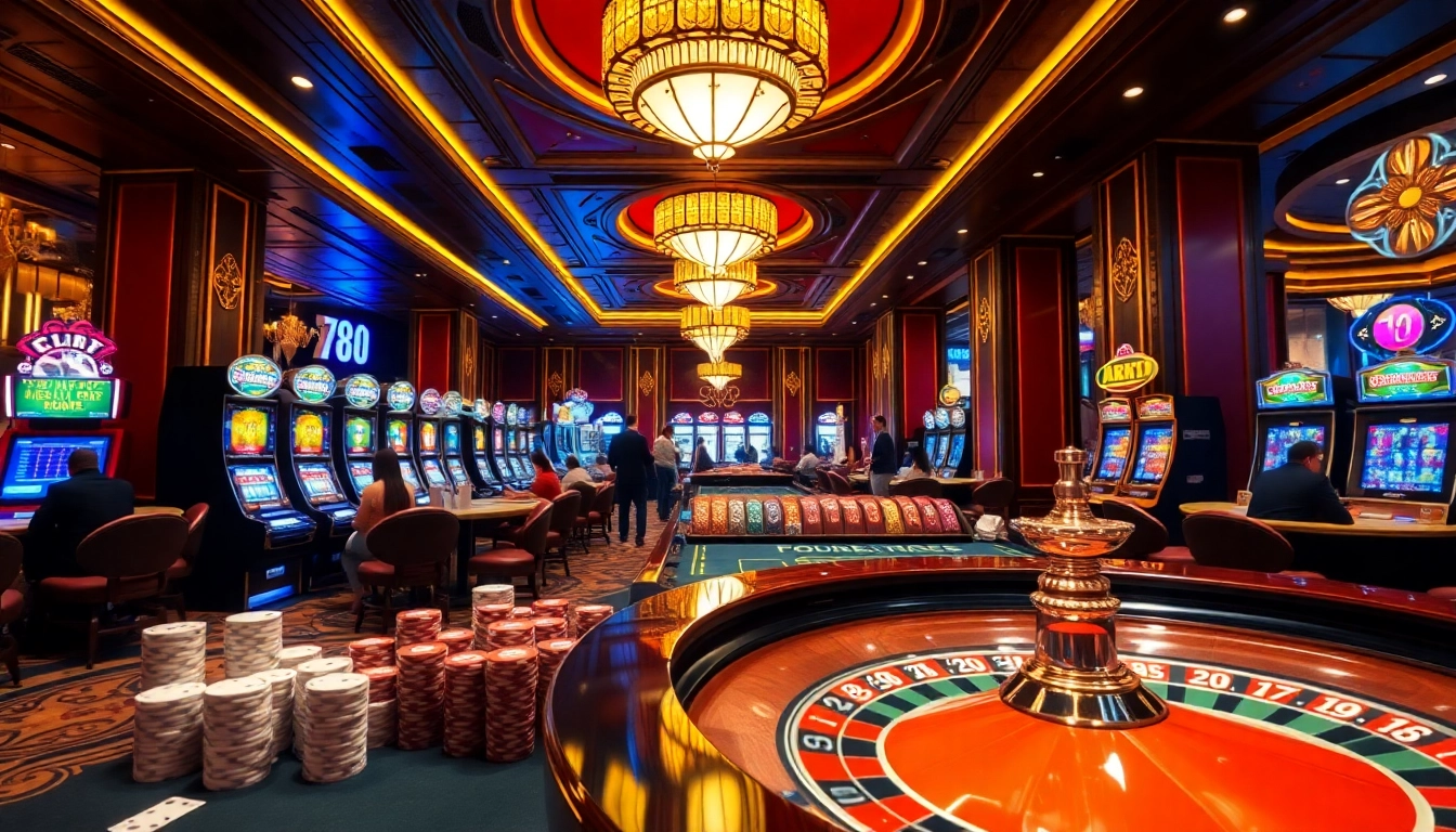 Experience high-stakes gambling at 789P with vibrant casino visuals and engaged players.