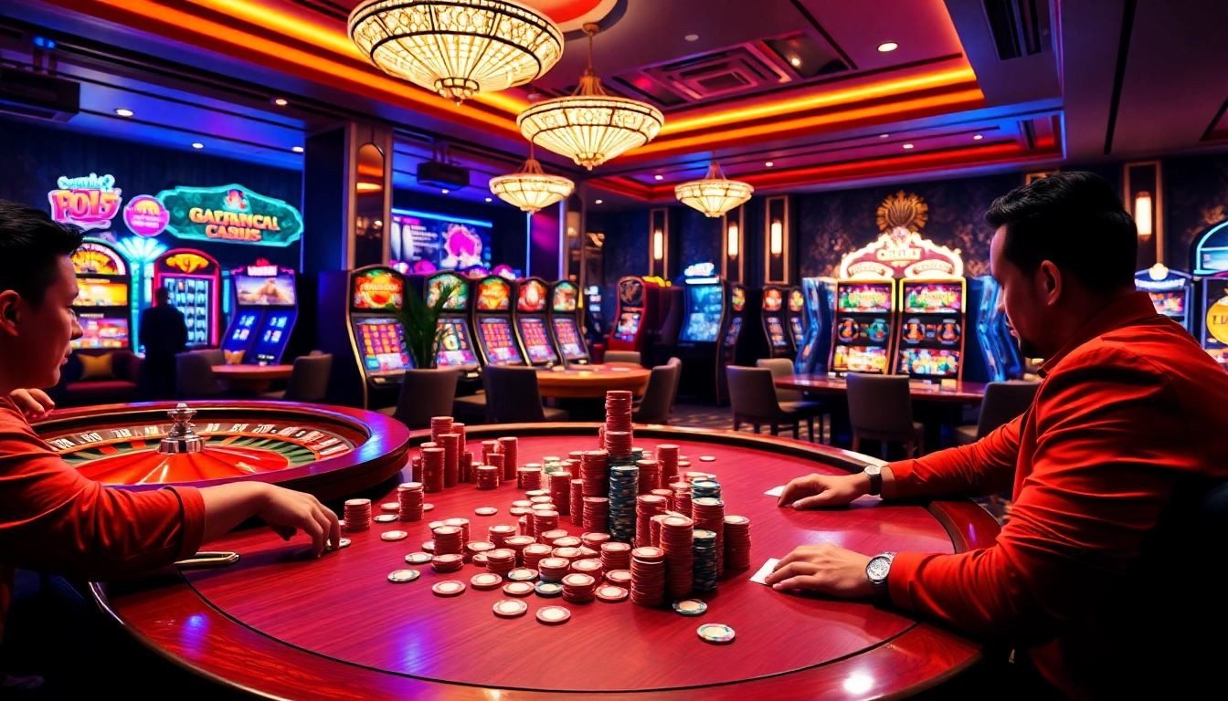 Experience a thrilling gaming atmosphere at 98WINS CO COM with exciting casino games and vibrant gambling visuals.