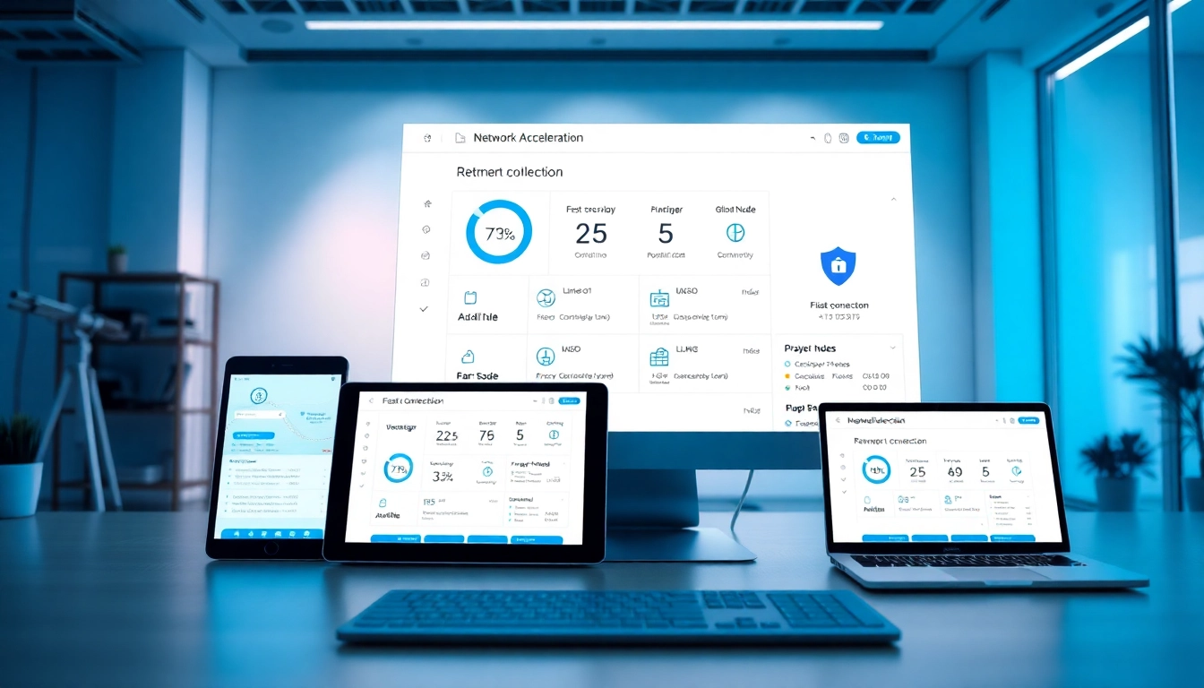 快连官网 展示多设备上的网络加速功能，聚焦安全与速度。
