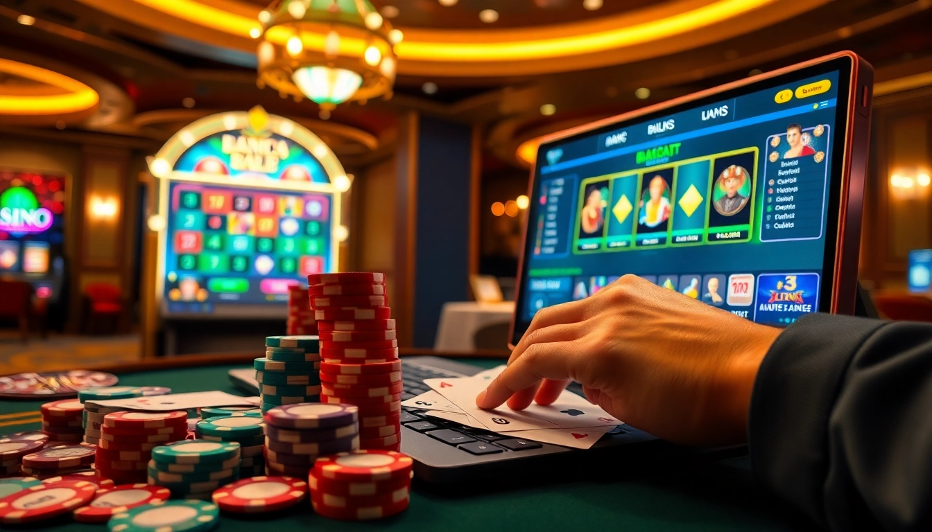 Experience the thrill of online betting at https://xx88.directory with exciting casino elements like poker chips and cards.