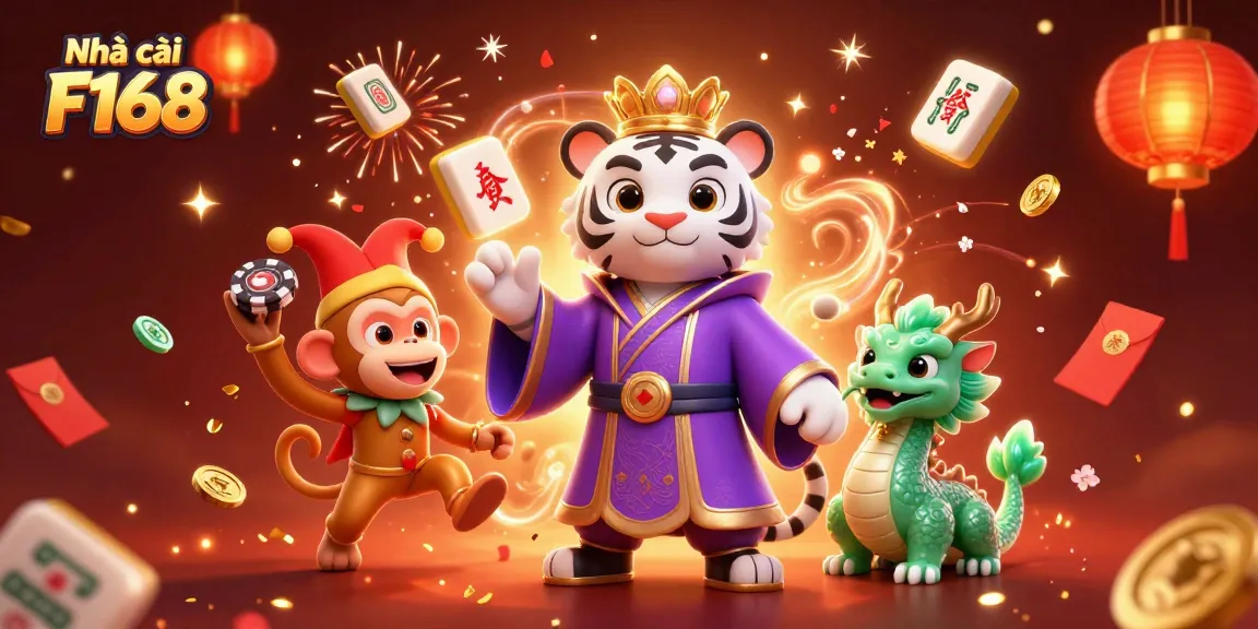 Experience thrilling gameplay at Nhà cái F168 with vibrant characters and casino elements.