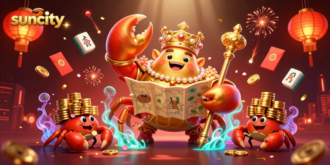 Engage in exciting gameplay at Suncity with vibrant 3D illustrations of vibrant gaming characters and elements.