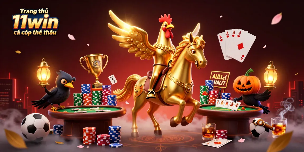 Experience the thrill of Trang chủ 11win cá cược thể thao with a dynamic casino scene featuring sports elements and rich visuals.